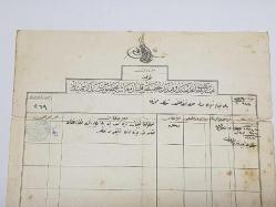 OSMANLI DÖNEMİ EMEKLİ ASKER MAAŞ BELGESİ