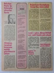 1919 = ( Mart-nisan ) - Sadarette Damat Ferit Paşa var • Boğazlıyan kaymakamı Kemal bey idam edildi • Cenevre'de Milletler meclisi •Alman savunma bakanı isyancılar için vur emri verdi ~ [ ÇİFT TARAFLI ]