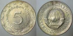 YUGOSLAVYA 5 DİNAR 1979 TİTO DÖNEMİ.