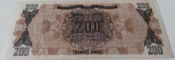 1944 YUNANİSTAN 200 MİLYON DRAHMİ ORİJİNAL KAĞIT PARASI 320166 SERİ NOLU ÇOK NADİRDİR