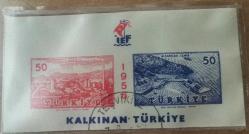 1956 XXI.İzmir Enternasyonal Fuarı Hatıra Bloku