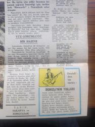 Hürriyet Gazetesi Kupürü - Turkish Newspaper - 20 Haziran 1972 - İl'den İl'e Türkiye hazırlayan Metin Soysal - Denizli - Denizli'nin yetiştirdiği ünlü Ressam İbrahim Çallı Fotoğrafı - Denizli'nin topraklarından bolluk ve bereket saçılır - Aşk tanrıçası afrodit bile güzelliğini korumak için Denizli'nin kaplıca sularından getirmiştir - Denizli'de ataların dilinden sözler - Denizli'nin adı nereden gelir - Deniz gibi suyuna bakarak Denizli dediler Fotoğrafı - Pamukkale eşi bulunmayan bir tabiat harikasıdır - Pamukkale'yi kayalardan dökülen kireçli sular meydana getirmiştir Fotoğrafı - Denizli'de çeşitli uygarlıkların izine rastlamak mümkündür - Denizli'nin yolları türküsü - Horozu ile ünlü ilimiz Denizli'nin kimlik kartı - Denizli'de okur yazar oranı - Denizli'de turistik aylar - Denizli'nin milli oyunları - Denizli'nin milli kıyafetleri - Denizli'de yemek ve tatlılar - Denizli'nin neleri ünlü - Akbank resim ve fotoğraf yarışmaları - Atatürk'ün kur'an-ı Kerim'i - Milli piyango Dün çekildi