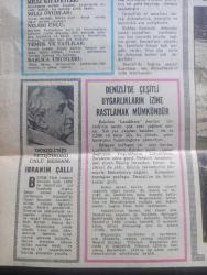 Hürriyet Gazetesi Kupürü - Turkish Newspaper - 20 Haziran 1972 - İl'den İl'e Türkiye hazırlayan Metin Soysal - Denizli - Denizli'nin yetiştirdiği ünlü Ressam İbrahim Çallı Fotoğrafı - Denizli'nin topraklarından bolluk ve bereket saçılır - Aşk tanrıçası afrodit bile güzelliğini korumak için Denizli'nin kaplıca sularından getirmiştir - Denizli'de ataların dilinden sözler - Denizli'nin adı nereden gelir - Deniz gibi suyuna bakarak Denizli dediler Fotoğrafı - Pamukkale eşi bulunmayan bir tabiat harikasıdır - Pamukkale'yi kayalardan dökülen kireçli sular meydana getirmiştir Fotoğrafı - Denizli'de çeşitli uygarlıkların izine rastlamak mümkündür - Denizli'nin yolları türküsü - Horozu ile ünlü ilimiz Denizli'nin kimlik kartı - Denizli'de okur yazar oranı - Denizli'de turistik aylar - Denizli'nin milli oyunları - Denizli'nin milli kıyafetleri - Denizli'de yemek ve tatlılar - Denizli'nin neleri ünlü - Akbank resim ve fotoğraf yarışmaları - Atatürk'ün kur'an-ı Kerim'i - Milli piyango Dün çekildi