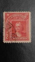 1905 YILI ŞİLİ CHRİSTOF COLOMBUS  DAMGALI    ŞARNİYER İZLİ