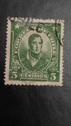 1920 YILI ŞİLİ AMİRAL TOMAS COCNAINS  DAMGALI    ŞARNİYER İZLİ