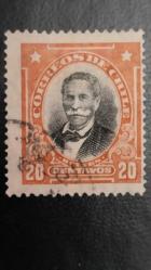 1911 YILI ŞİLİ MANUEL BULNES DAMGALI    ŞARNİYER İZLİ