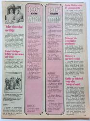 1907 = ( Ekim-kasım-aralık ) = 1908 = ( Ocak ) - Kadın şapkaları giderek daha göze çarpıcı oluyor • Belçika Kongo'yu ilhak etti • Kablo ve faksimil telgrafla fotoğraf nakli • Yılın skandal evliliği • Rudyard Kipling'e Nobel ödülü ~ [ ÇİFT TARAFLI ]