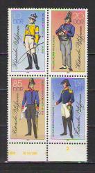 LOT.15 » Doğu Almanya - DDR - 1986 - Tarihi Postacı Üniformaları  - MNH - damgasız - Blok