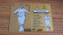 Topps UCL 2024-2025 Cristiano Ronaldo Real Madrid CF Gold Edge Legend Edition Kart No:GE7