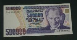 7 Emisyon F 54 089900 Seri 500 Bin Lira Çil