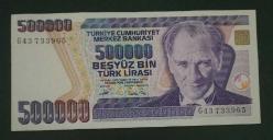 7 Emisyon G 43 Seri 500 Bin Lira Ççt