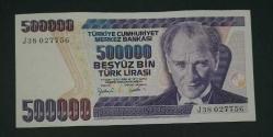 7 Emisyon J 38 Seri 500 Bin Lira Çil