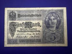 Almanya 5 Mark 1917