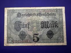 Almanya 5 Mark 1917