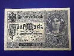 Almanya 5 Mark 1917