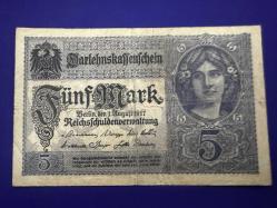 Almanya 5 Mark 1917