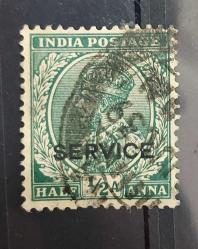 LOT.16 » İngiliz sömürgesi Hindistan 1926 Kral V.George- damgalı