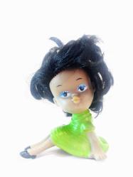 Vintage Esmer Kauçuk Bebek Oyuncak