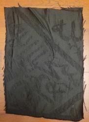 ALLAH YAZILI KISIMDAN KABE ÖRTÜSÜ PARÇASI. NADİR.