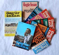 ÖZGÜR İNSAN Aylık Dergi, 1972 - 1975, Sayı: 1, 12, 15, 16, 17, 18, 24, 26 [8 ADET]