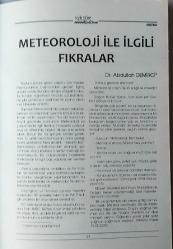 KÜLTÜR ÇAĞLAYANI Eğitim, Kültür, Sanat, Edebiyat ve Halkbilimi Dergisi / 2 Aylık Dergi, 2010, Sayı: 1