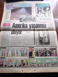 Hürriyet Gazetesi - Turkish Newspaper - 27 Ocak 1973 - Cumhurbaşkanı kim olacak - Adalet Partisi Cumhuriyet Halk Partisi ve Demokrat Parti sürenin uzatılmasına karşı - Bülent Ecevit meclis görevini yapacaktır dedi - Sağmalcılar cezaevinde kaliteli esrar imal ediliyor - esrarı nakletmek suçundan 30 yıl hapse mahkum olan Alman turist Hans Dieter Goachi Fotoğrafı - gümrük ve tekel Bakanı Haydar Özalp kaçak sigara ile mücadeleyi yapanların cebinde kaçak sigara var dedi - Almanlar erkek ve kadın seks sembolü seçti Fotoğrafı - Vietnam'da ateşkes Bugün 3 ayrı törenle imzalanıyor - Paris'te son tango filmi için yargılanan Marlon Brando 3 yıla kadar hapsolacak - Tarkan yazan ve çizen Sezgin Burak - geriye bakmayacağım yazan ve çizen Faruk Geç - Deri İş'te toplu sözleşme imzalandı lokavt ve grev kaldırıldı - Jacqueline Onassis'in çıplak fotoğraflarının müstehcen olmadığına mahkeme karar verdi - Türk İş'in kurduğu işçi sitesi için tahkikat açıldı - protestocu şarkıcılar Joan Baez ve Bob Dylan