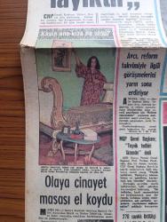Hürriyet Gazetesi - Turkish Newspaper - 8 Ocak 1973 - Behiye Aksoy Berker İnanoğlu ile evleniyor Fotoğrafı - ünlü prodüktör kendinden 14 yaş büyük ses sanatçısı için 10 yıllık eşini boşadı Fotoğrafı - CHP genel başkanı Bülent Ecevit Eskişehir'de konuştu halkımız özgürlüğe layıktır dedi - Kayıp Ana Kız Meyla ve Nuriye Cabiri olayına cinayet masası el koydu fotoğraf - Milli Güven Partisi Genel başkanı Turhan Feyzioğlu teşvik tedbiri lazımdır dedi - meclis başkanı Sabit Osman Avcı reform takvimi ile ilgili görüşmelerini yarın sona erdiriyor - Erol Büyükburç tartıştığı üç  genci yaraladı Fotoğrafı - Erol Büyükburç'un elinde cop ve bıçak vardı Fotoğrafı - 276 sanıklı İhtilalci İşçi Köylü Partisi davası başlıyor - Tarkan yazan ve çizen Sezgin Burak - Burç falınız - geriye bakmayacağım yazan ve çizen Faruk Geç - serbest kürsü herkese söz hakkı yöneten Tahsin Öztin - Yıldırım servis yöneten Erdoğan Arıpınar - İstanbul Ankara İzmir Radyosu Programı - Millet Partisi Genel Sekreteri Hilmi İşgüzar