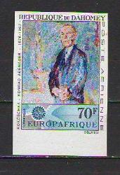 LOT.12 » Dahomey  - Van Gogh - Otoportre - Tablo - Sanat  -  MNH - Damgasız - İmperfore