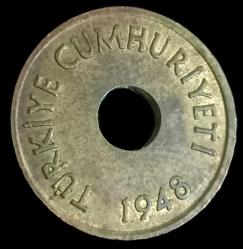 1948 Delikli 1 Kuruş