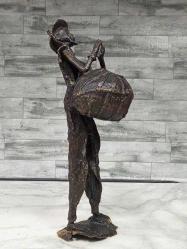 Antika Avrupa Sanatçı Yapımı Bronz Heykel