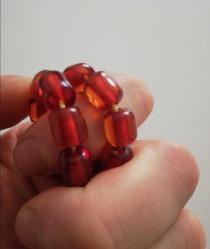 Şükrü baba ustalığıyla kehribar tesbih