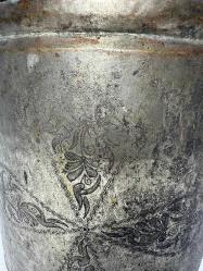 ANTİKA HAÇ FORMLU BAKIR KOVA