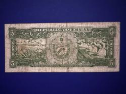 Küba 5 Peso 1958 ÇT