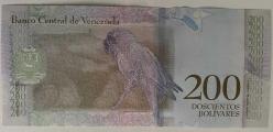 VENEZUELA 200 BOLİVAR 2018 ÇİL PARA RESİMDEKİ