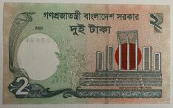 BANGLADEŞ 2 TAKA ÇİL 2022  KAĞIT PARA