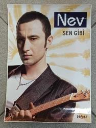 KASET/CD TANITIM AFİŞİ * NEV * SEN GİBİ * 33X49 CM