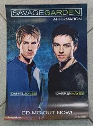 KASET/CD TANITIM AFİŞİ * SAVAGE GARDEN * AFFIRMATION * 33X49 CM