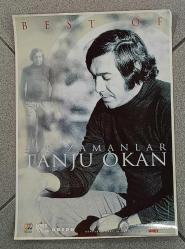 KASET/CD TANITIM AFİŞİ * TANJU OKAN * BİR ZAMANLAR / BEST OF * 33X49 CM