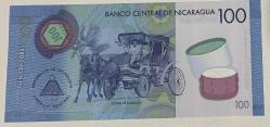 2021.NİKARAGUA 100  CORDOBAS POLİMER ÇİL  PARA
