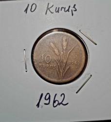 657// 10 kuruş Bakır 1962