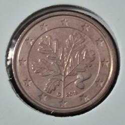 ALMANYA 1 EURO CENT 2018 D