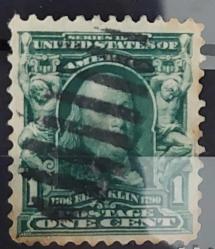 LOT.74 » Amerika 1903 Franklin- damgalı