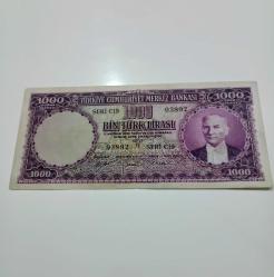 5. Emisyon 1000 lira mor binlik