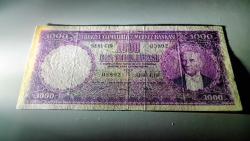 5. Emisyon 1000 lira mor binlik