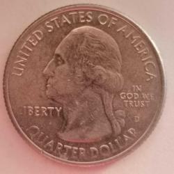 AMERİKA  2020 D  25 CENT ÇEYREK DOLAR  HATIRA  Güzel Amerika Çeyrekleri - Marsh-Billings-Rockefeller