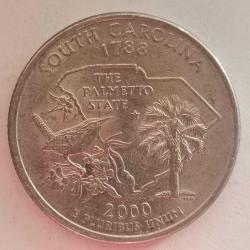 AMERİKA  2000 P    25 CENT ÇEYREK DOLAR  HATIRA  50 Eyalet Çeyreklikleri - Güney Karolina