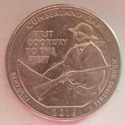 AMERİKA  2016 D     25 CENT ÇEYREK DOLAR  HATIRA  Güzel Amerika Çeyrekleri - Cumberland Boşluğu