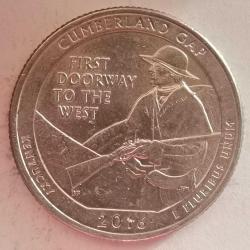 AMERİKA  2016  P     25 CENT ÇEYREK DOLAR     HATIRA Güzel Amerika Çeyrekleri - Cumberland Boşluğu
