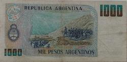1983 ARJANTİN 1000 PESO ORİJİNAL KAĞIT PARASI 63.336.437A SERİ NOLU ÇOK NADİRDİR