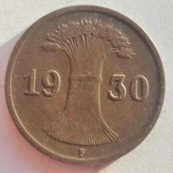 ALMANYA  1930 F     1 PFENNIG